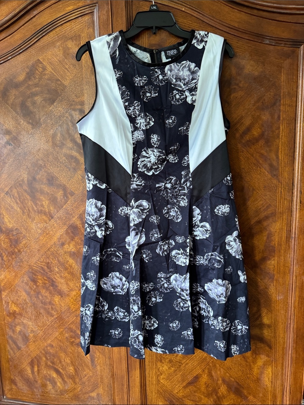 Prabal Gurung for Target Black and White Floral Midi Dress size 16